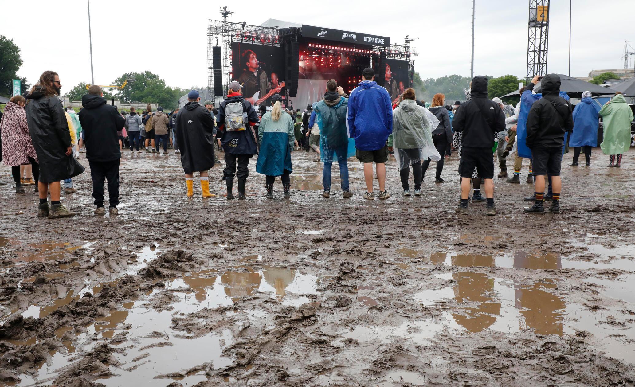 ... auch wenn diese durch den vielen Schlamm auf dem gesamten Gelände ordentlich gelitten hat.