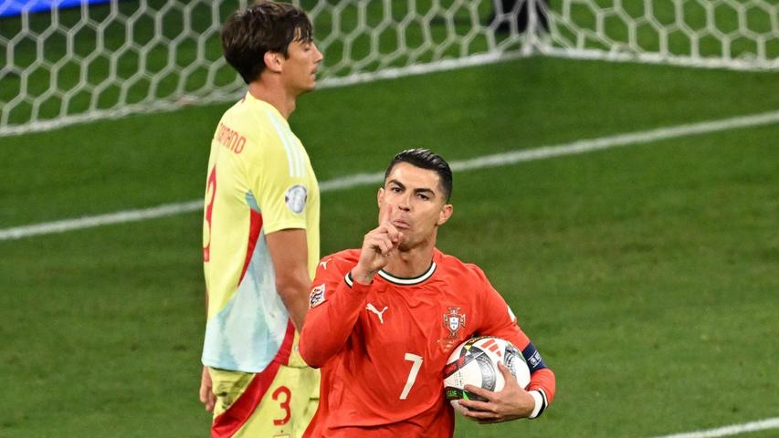 Trifft und jubelt: Cristiano Ronaldo Trifft und jubelt: Cristiano Ronaldo