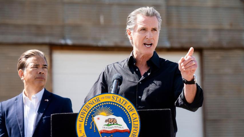 Kaliforniens Gouverneur Gavin Newsom hält das Vorgehen der Trump-Regierung für rechtswidrig. Kaliforniens Gouverneur Gavin Newsom hält das Vorgehen der Trump-Regierung für rechtswidrig.