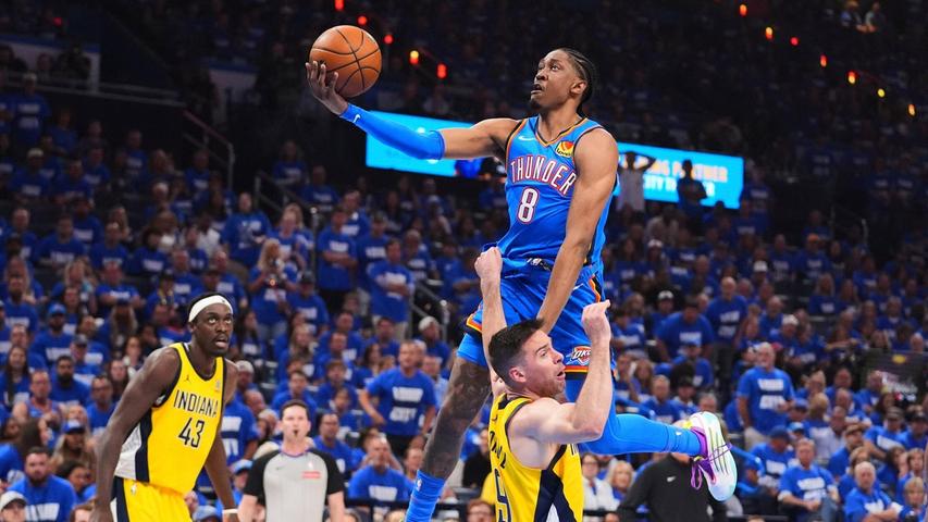 Jalen Williams kam auf 19 Punkte für OKC. Jalen Williams kam auf 19 Punkte für OKC.