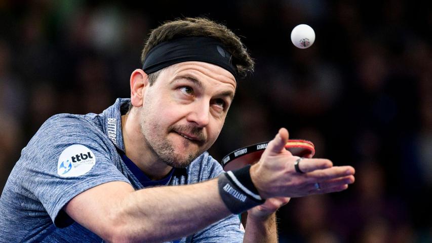 In Aktion: Tischtennis-Star Timo Boll. In Aktion: Tischtennis-Star Timo Boll.