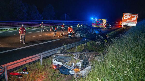 Spektakulärer Unfall auf der A9: