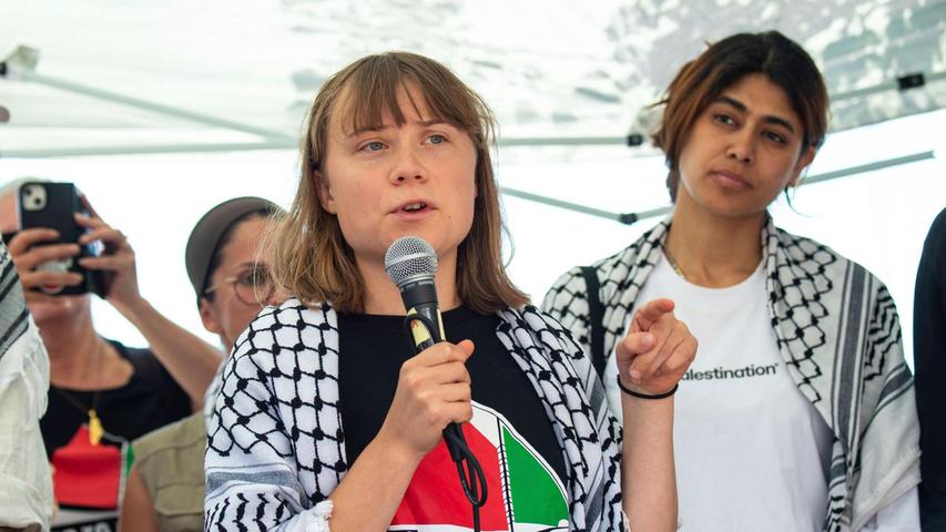Thunberg war eine von zwölf Aktivisten auf dem Gaza-Schiff. (Archivbild) Thunberg war eine von zwölf Aktivisten auf dem Gaza-Schiff. (Archivbild)