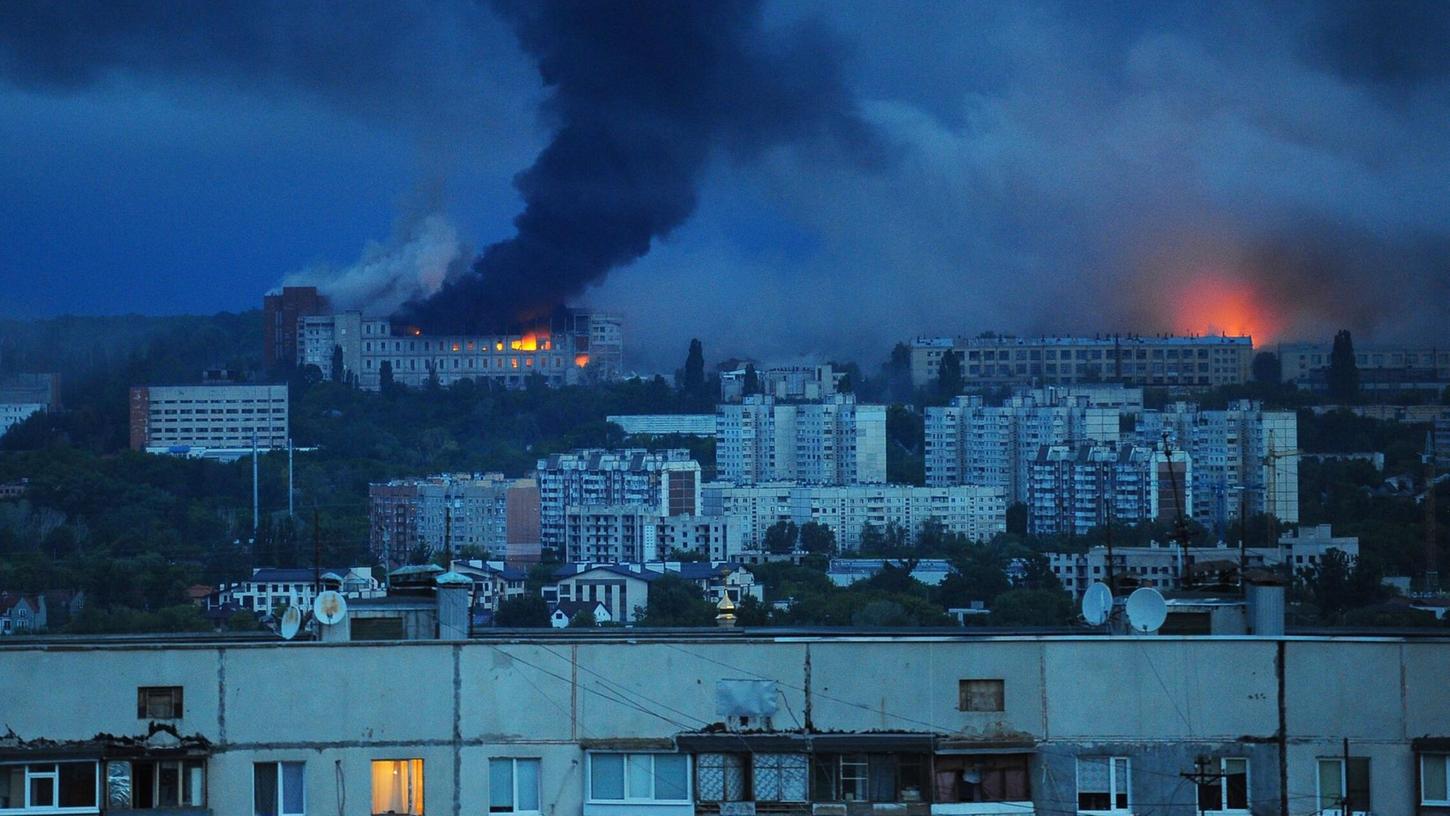 Auch Charkiw wird immer wieder das Ziel russischer Drohnenangriffe. Auch Charkiw wird immer wieder das Ziel russischer Drohnenangriffe.