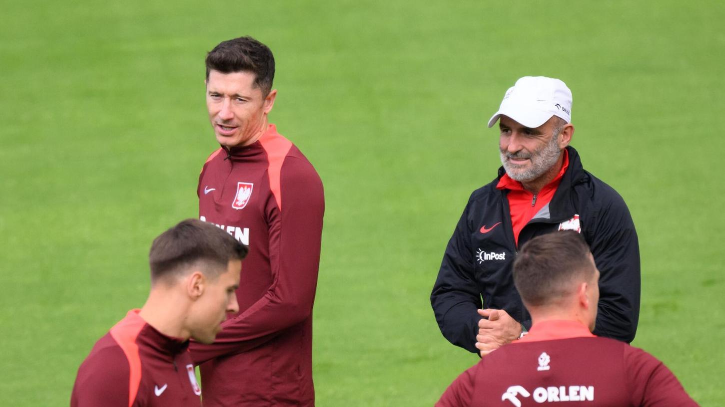 Sind keine Freunde mehr: Robert Lewandowski und Nationaltrainer Michal Probierz Sind keine Freunde mehr: Robert Lewandowski und Nationaltrainer Michal Probierz