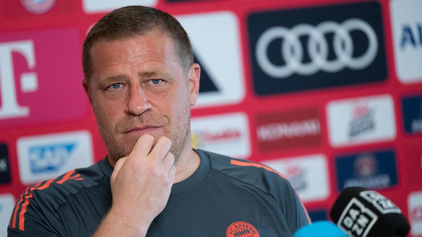 Max Eberl spricht in Orlando über Transferaufgaben und Transferpläne. Max Eberl spricht in Orlando über Transferaufgaben und Transferpläne.