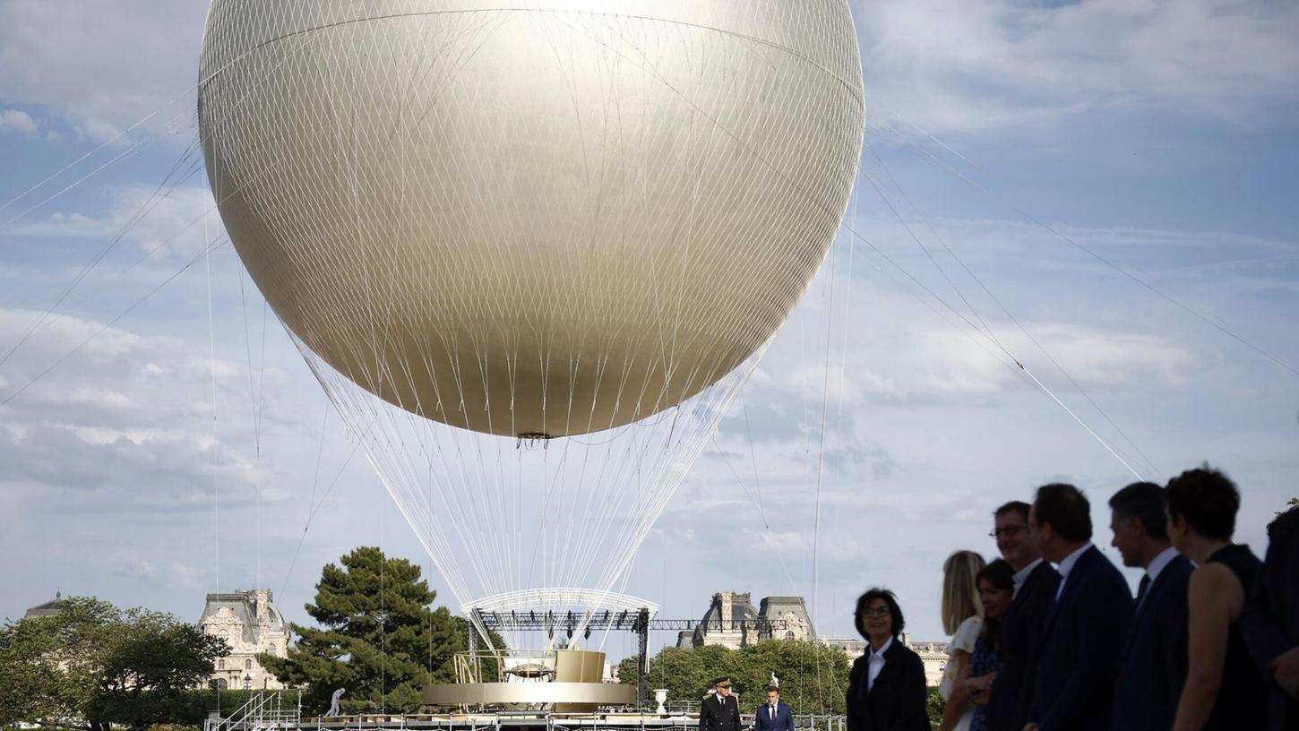 Vom 21. Juni an steigt der Olympia-Ballon in Paris wieder in den Abendhimmel. Vom 21. Juni an steigt der Olympia-Ballon in Paris wieder in den Abendhimmel.