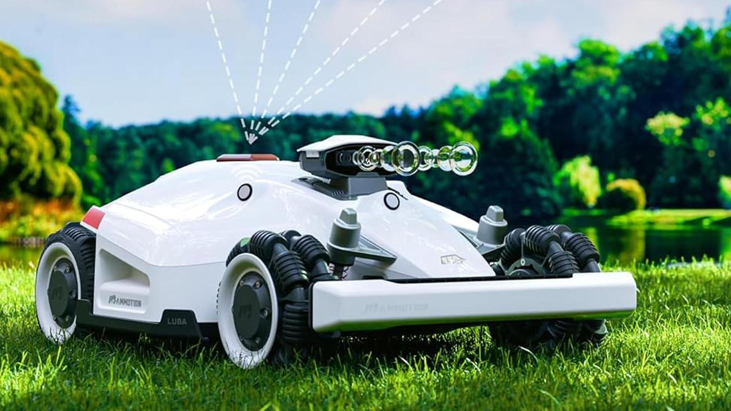 Innerhalb weniger Minuten ist der moderne Mähroboter eingerichtet. Innerhalb weniger Minuten ist der moderne Mähroboter eingerichtet.