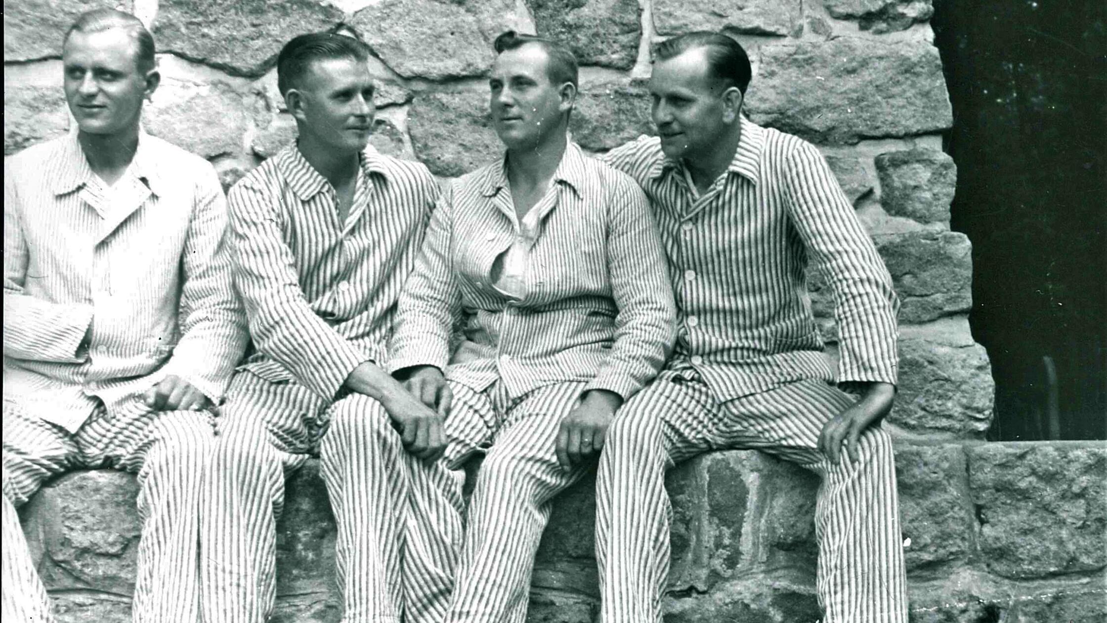 Verwundete Soldaten aus dem Lazarett Hensoltshöhe 