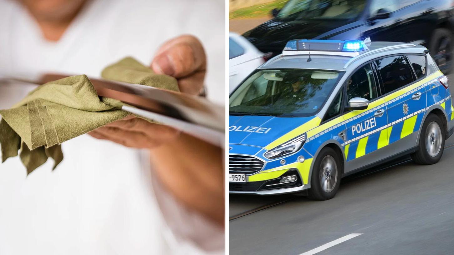 Polizeieinsatz nach Schwert-Vorfall in Franken. (Symbolbild) Polizeieinsatz nach Schwert-Vorfall in Franken. (Symbolbild)