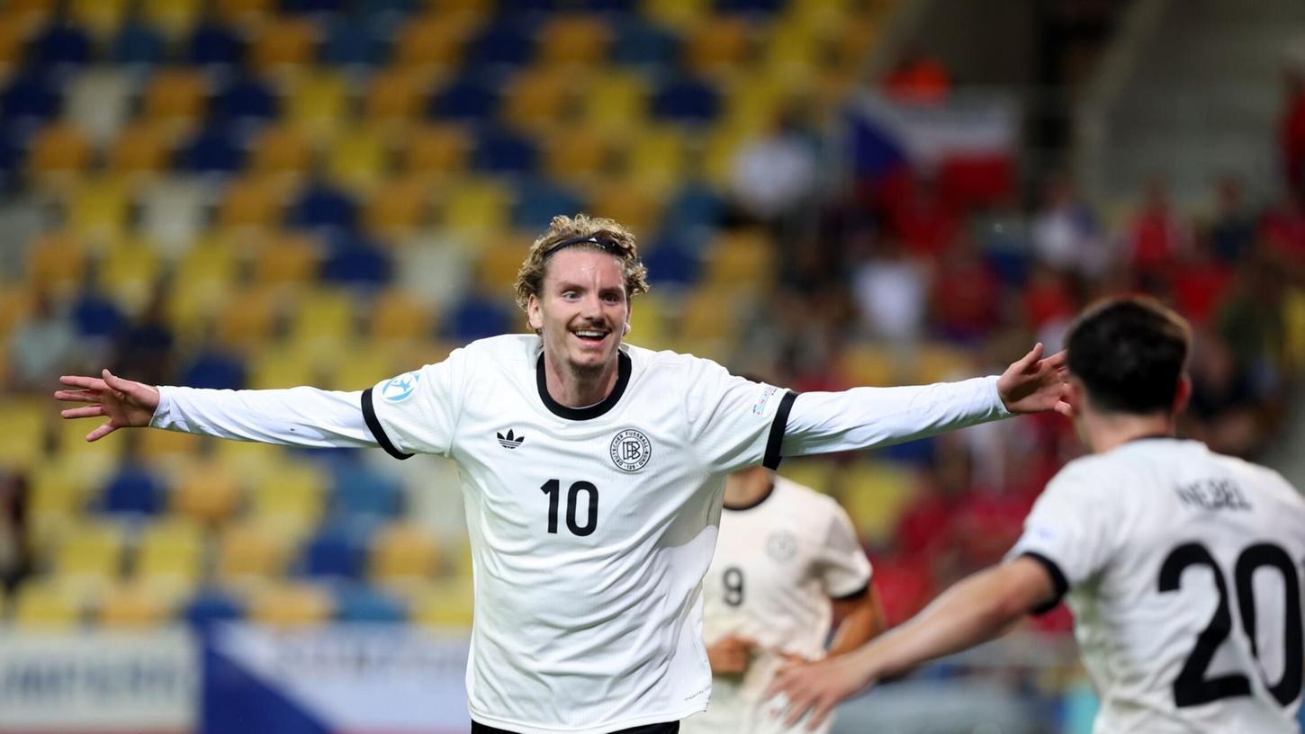 Bekommt er gegen England eine Pause? U21-Star Nick Woltemade. Bekommt er gegen England eine Pause? U21-Star Nick Woltemade.