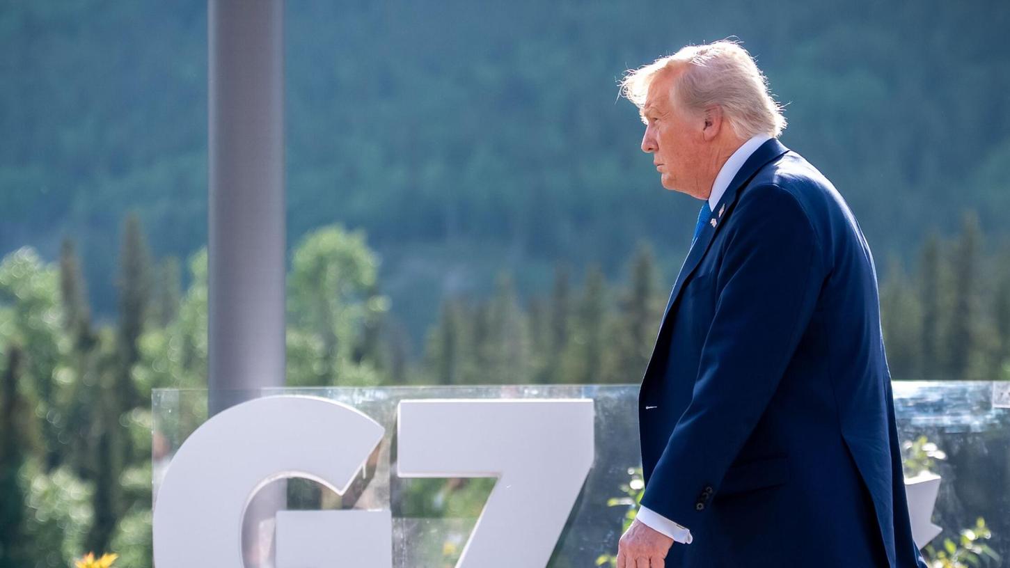 Trump hat mit seiner Abreise den G7-Gipfel völlig durcheinander gewirbelt. Trump hat mit seiner Abreise den G7-Gipfel völlig durcheinander gewirbelt.