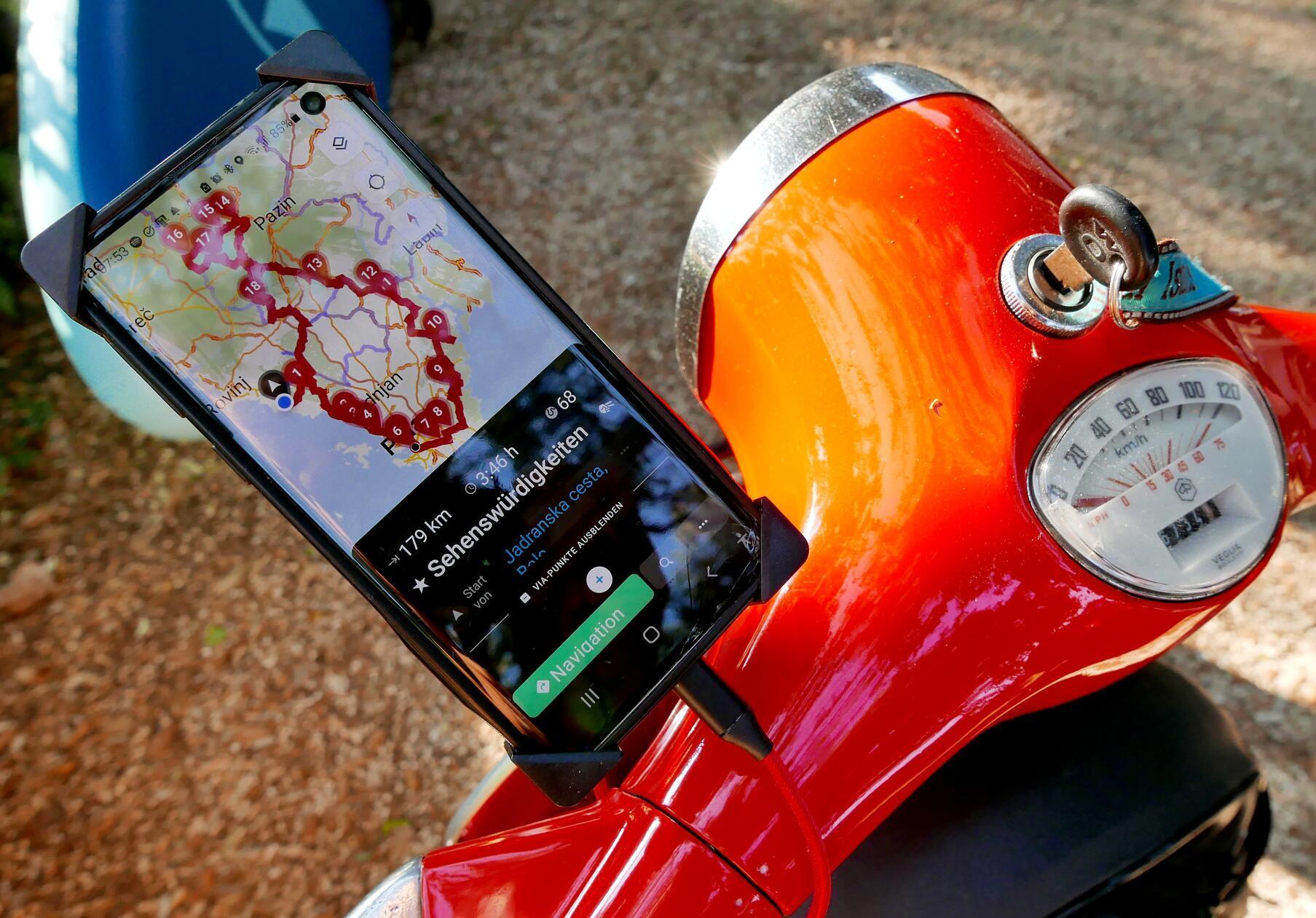 Mit der Vespa geht es wieder auf Tour - diesmal gen Süden.