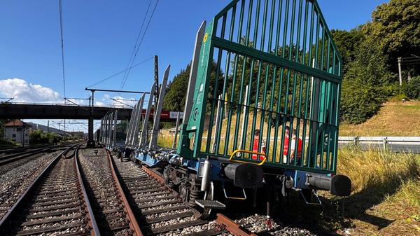 Bahnwaggon entgleist und überrollt Arbeiter: 35-j