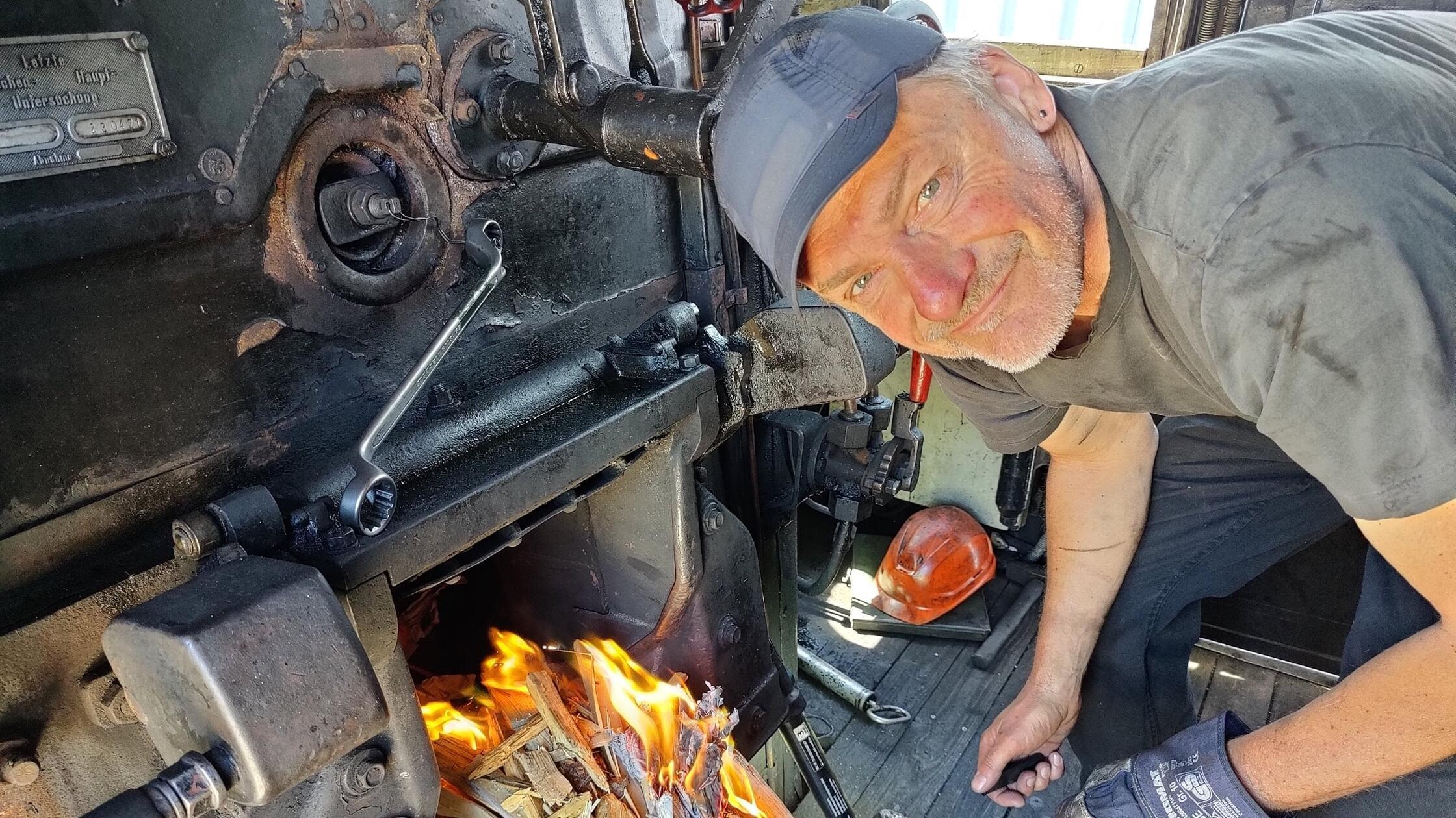 A. Stier Lokführer Dampfbahn Fränkische Schweiz