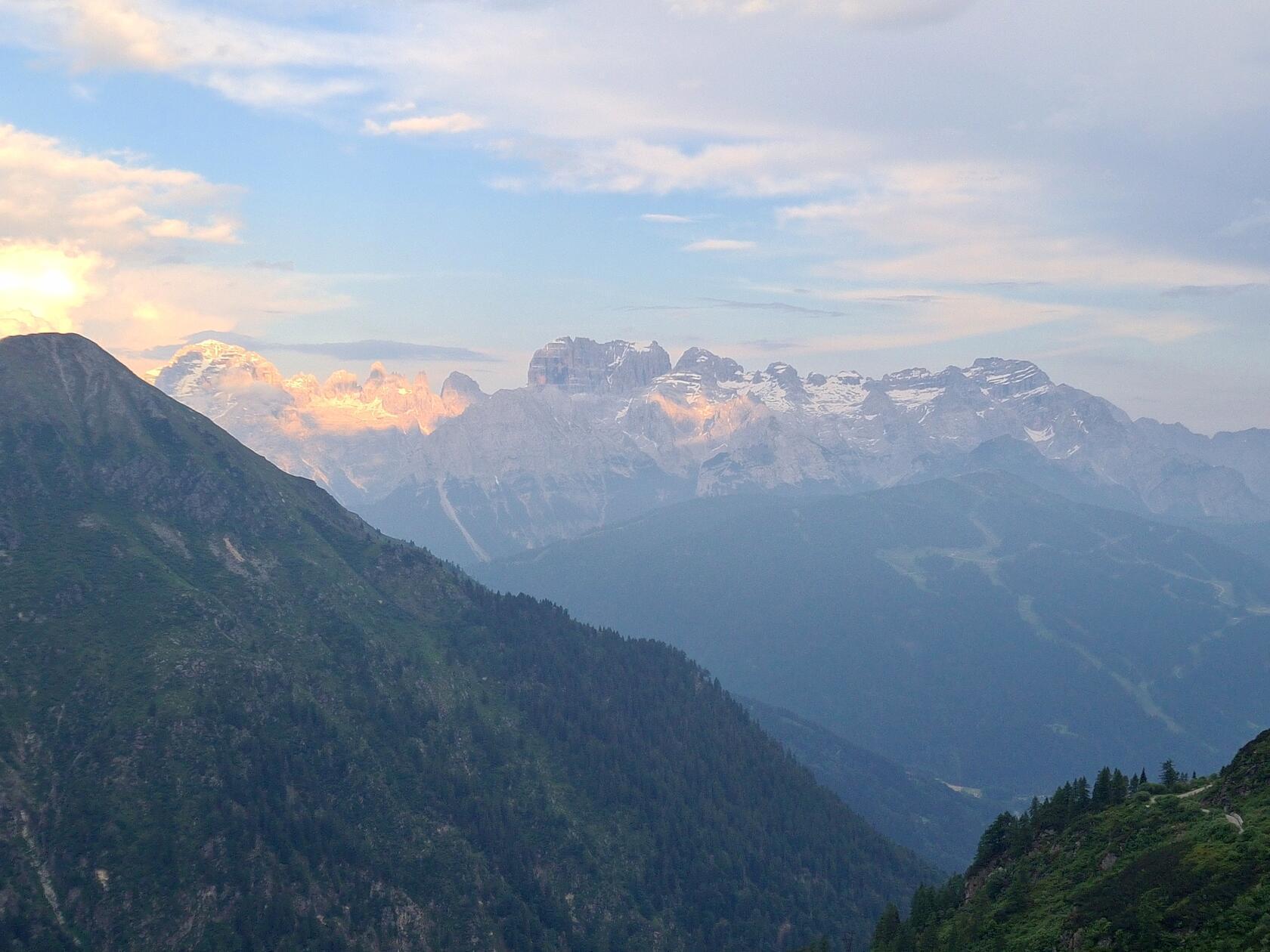 Die Aussicht auf die Brenta ist atemberaubend.