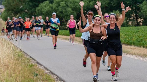 Auch auf halber Strecke waren die meisten Läuferin
