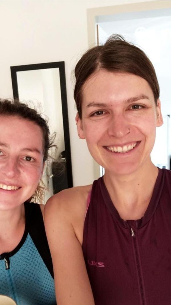 Die Geschwister Ramona und Sabrina Branner starten