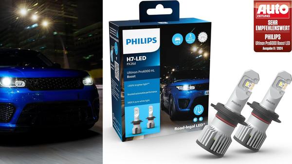 300 % hellere Scheinwerfer Philips Ultinon Pro6000