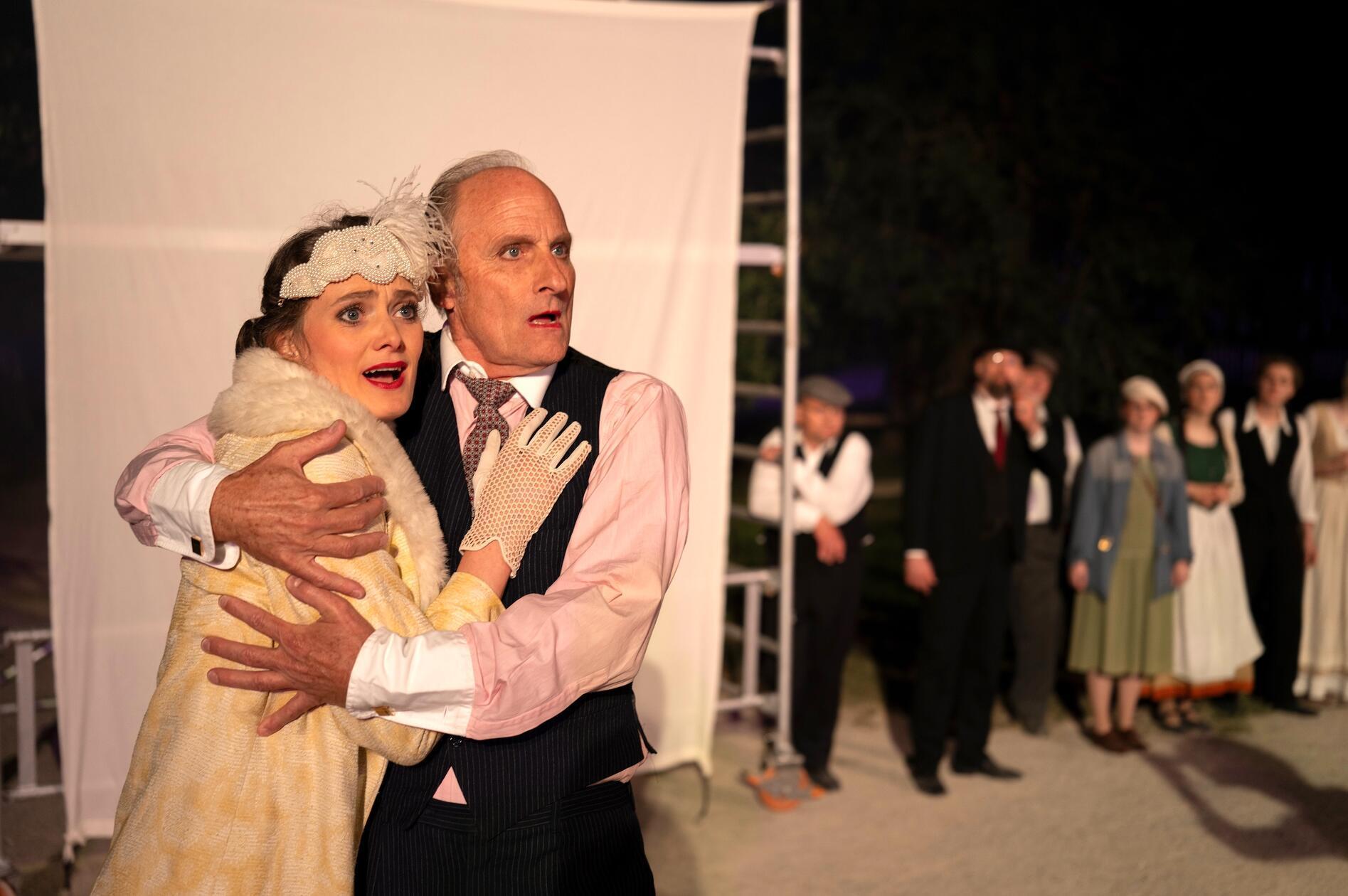 Das Filmpaar Rosa Fernau (Luise Hagedise Bernburg) und Waldemar Andra (Ulrich Zentner) leben für den Film. Alle Bilder: Fotograf Andreas Riedel