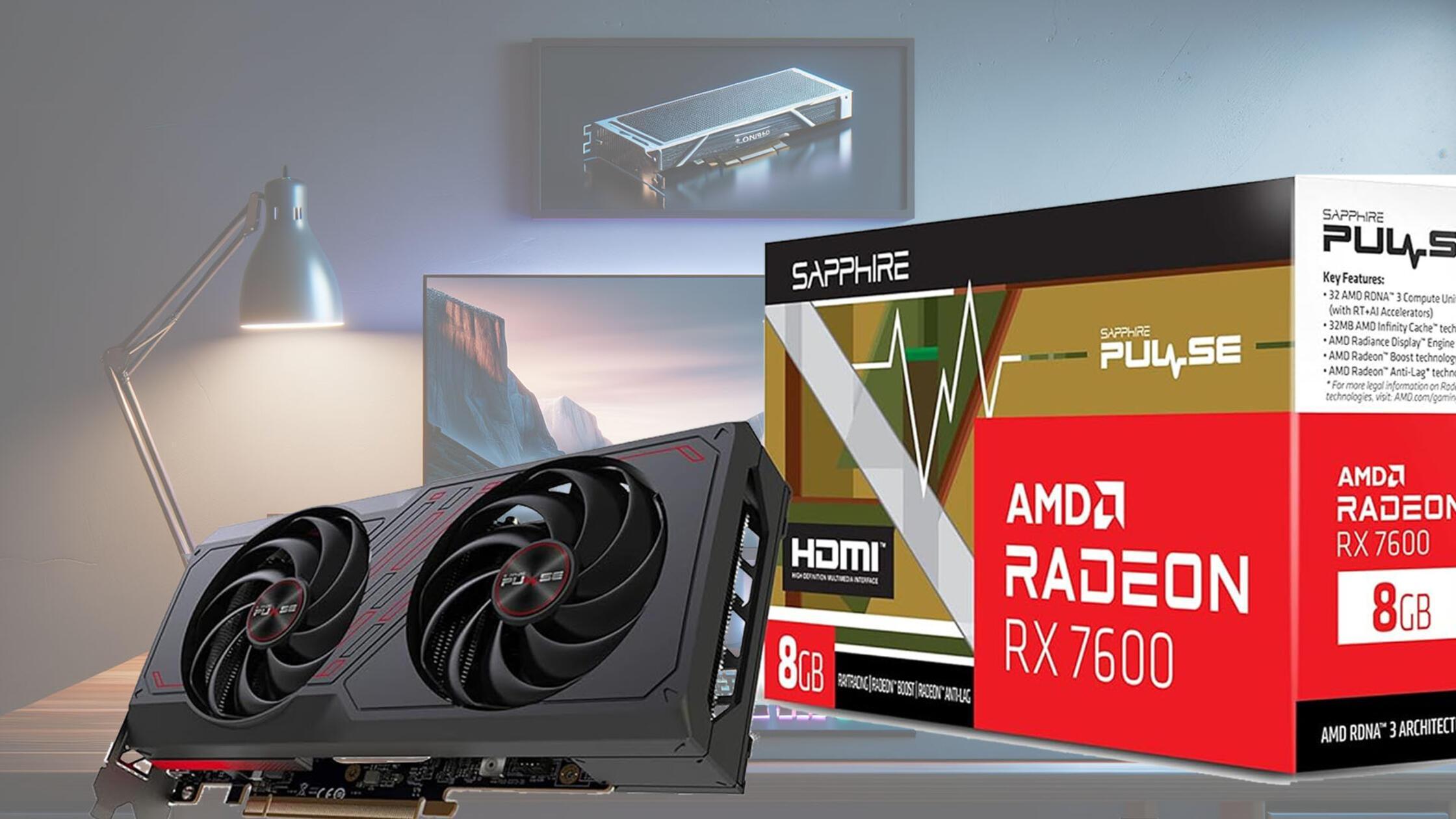 Radeon-Grafikkarte rauscht unter Preisschwelle: So g&uuml;nstig war RX 7600 Gaming 8 GB noch nie