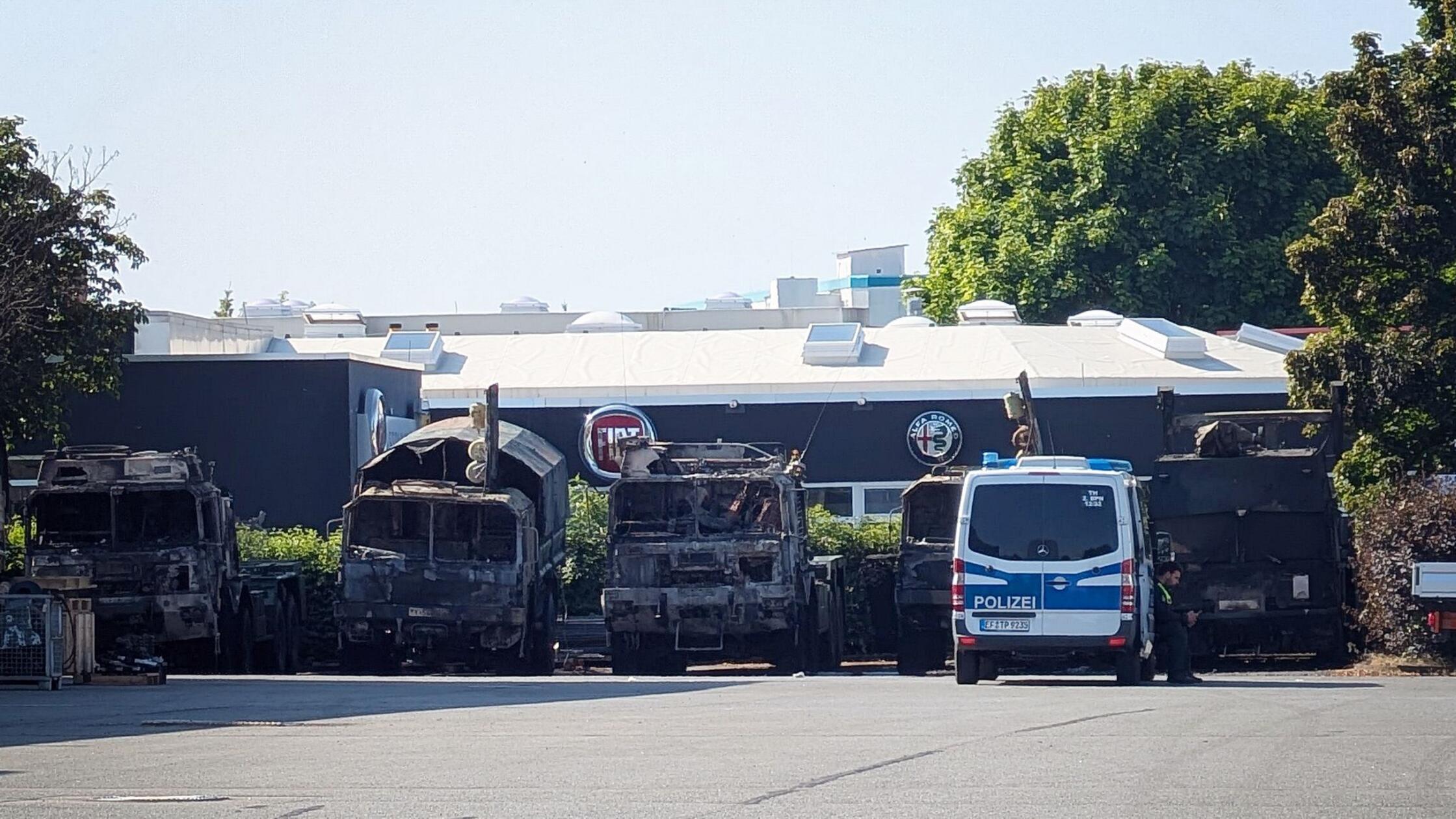 Drei Verdächtige nach Anschlag auf Bundeswehr-Lkw ermittelt