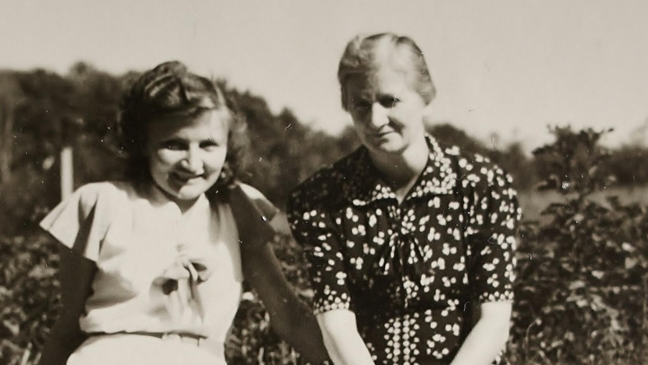 Ein Bild aus glücklichen Tagen: Babette Kiesel und