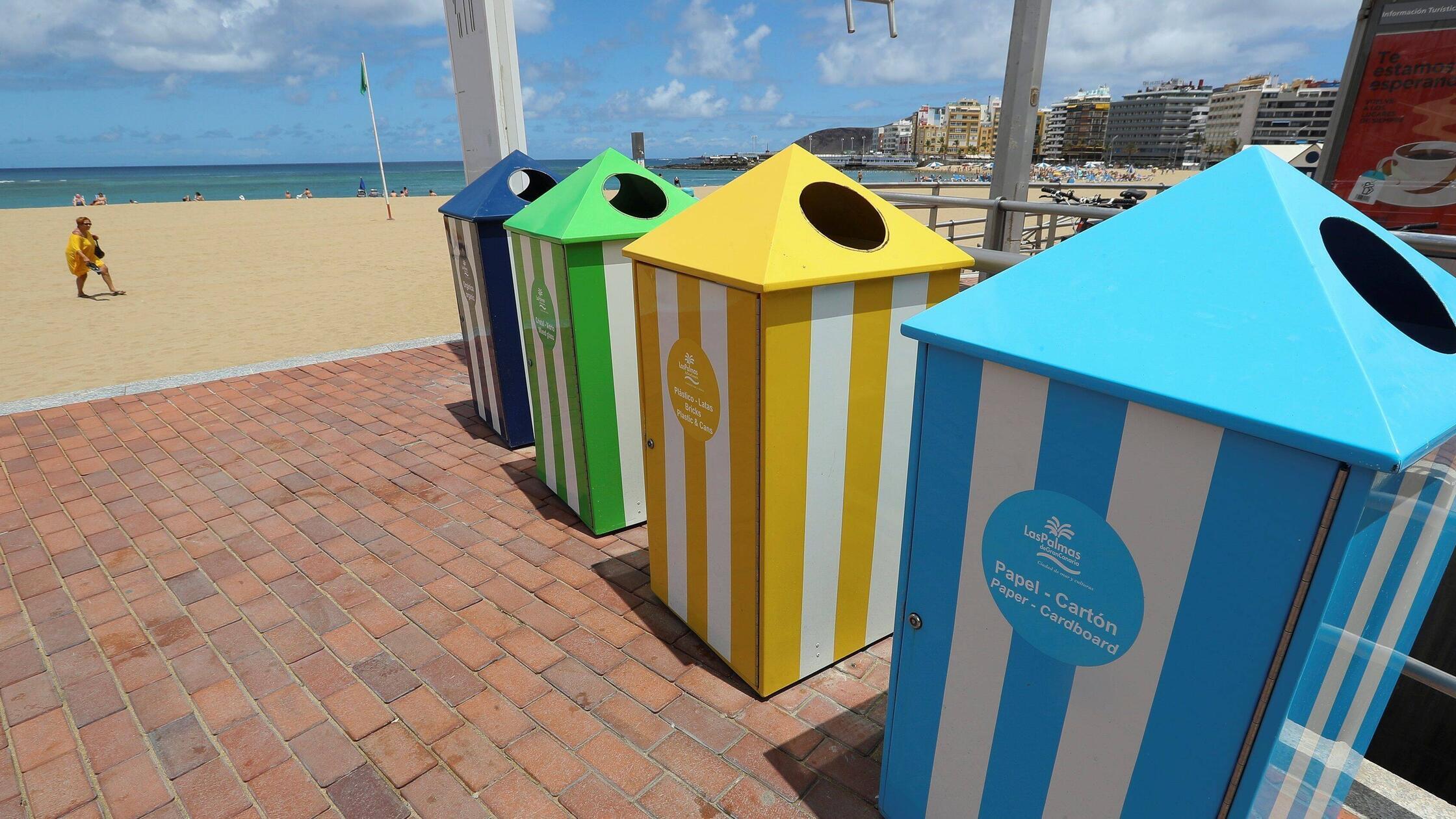 View of some tanks for the collection of different