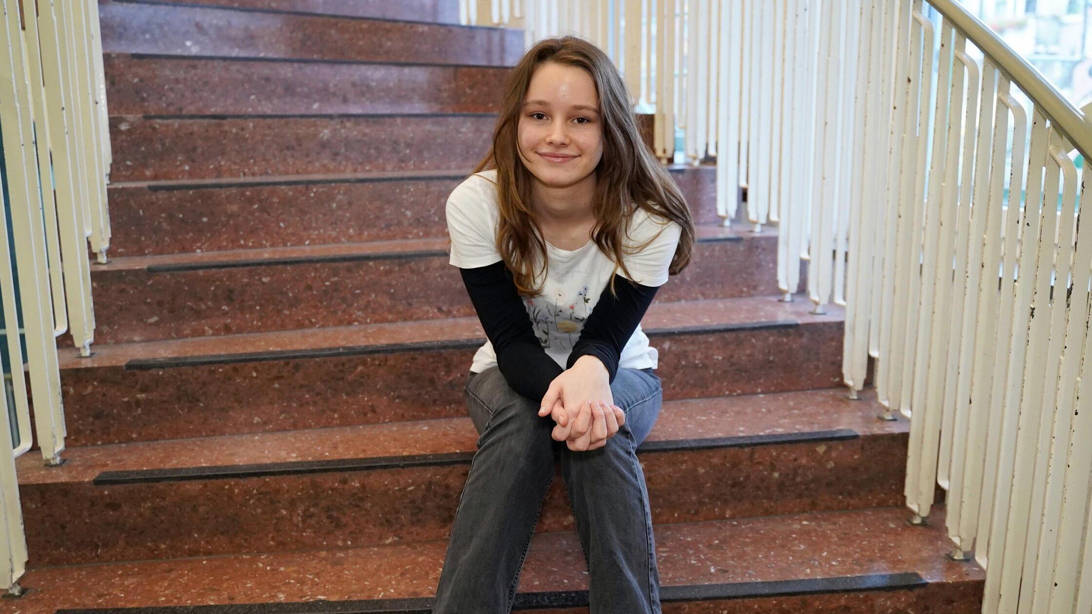 Das neue Nuernberger Christkind Nora Falk (16) im 