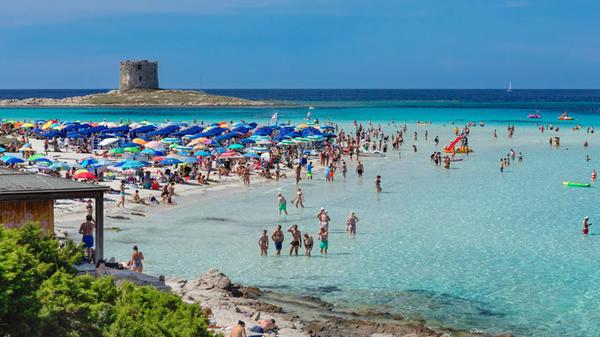 Strand la Pelosa, Golf von Asinara, Stintino, Prov