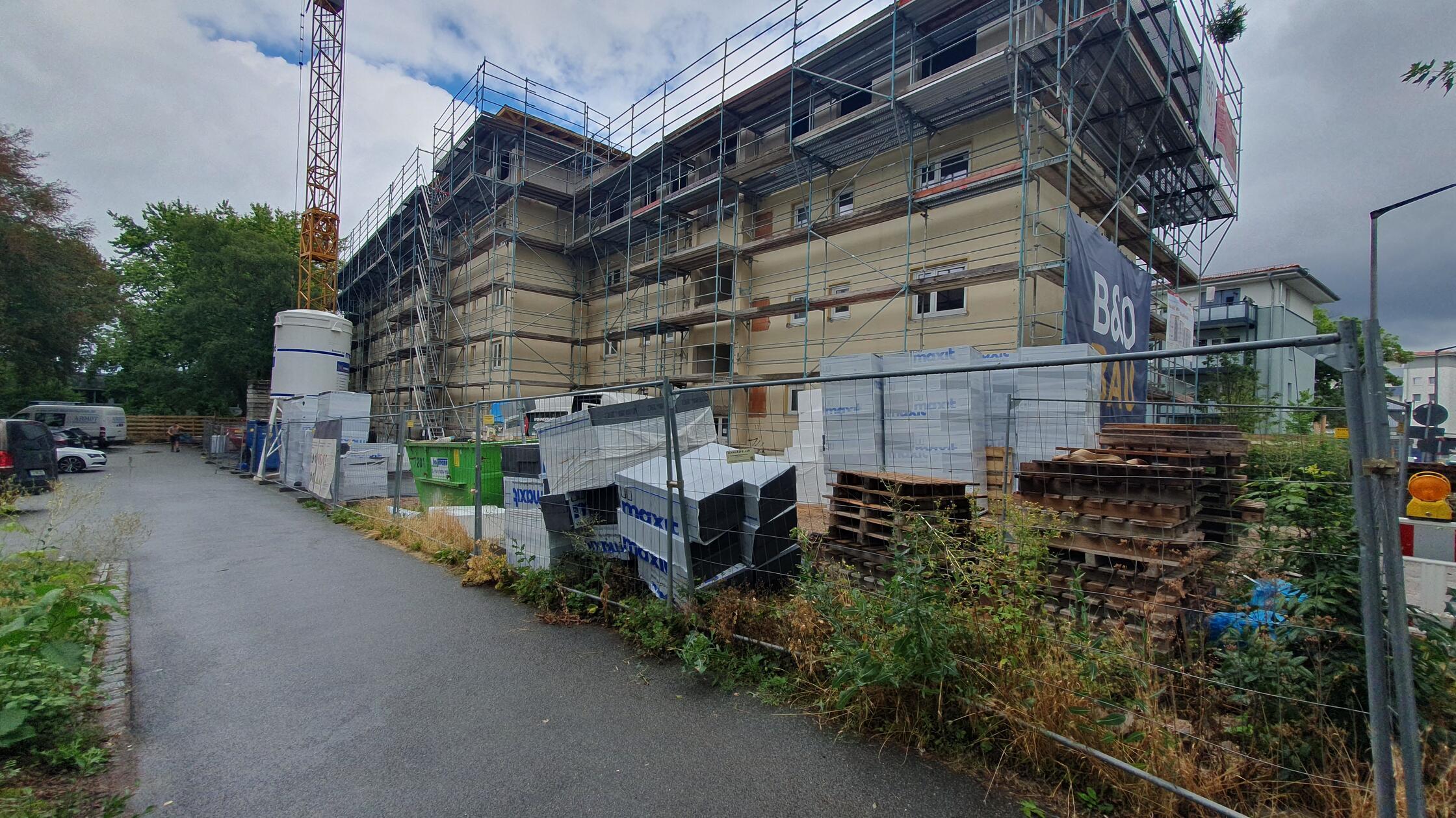 Die WBG feiert Richtfest auf der Hardhöhe: Die Woh