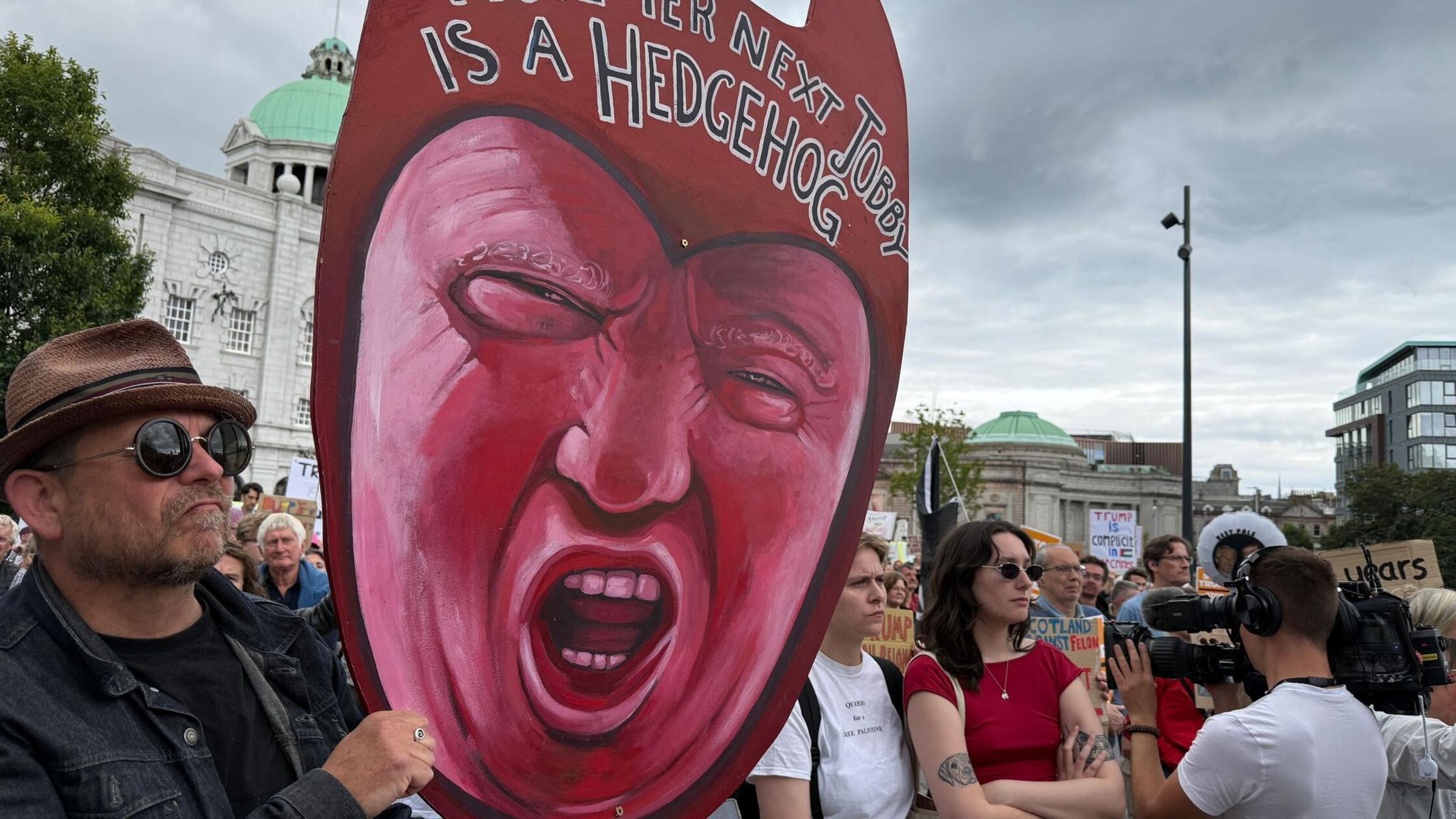 „Nicht willkommen“: Proteste gegen Trump in Schottland