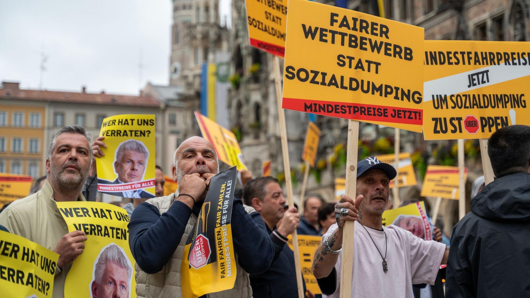 Mindestpreis-Pläne für Uber & Co in München auf der Kippe