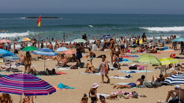 canciule plage de Biarritz Nicolas Mollo MAXPPP Bi