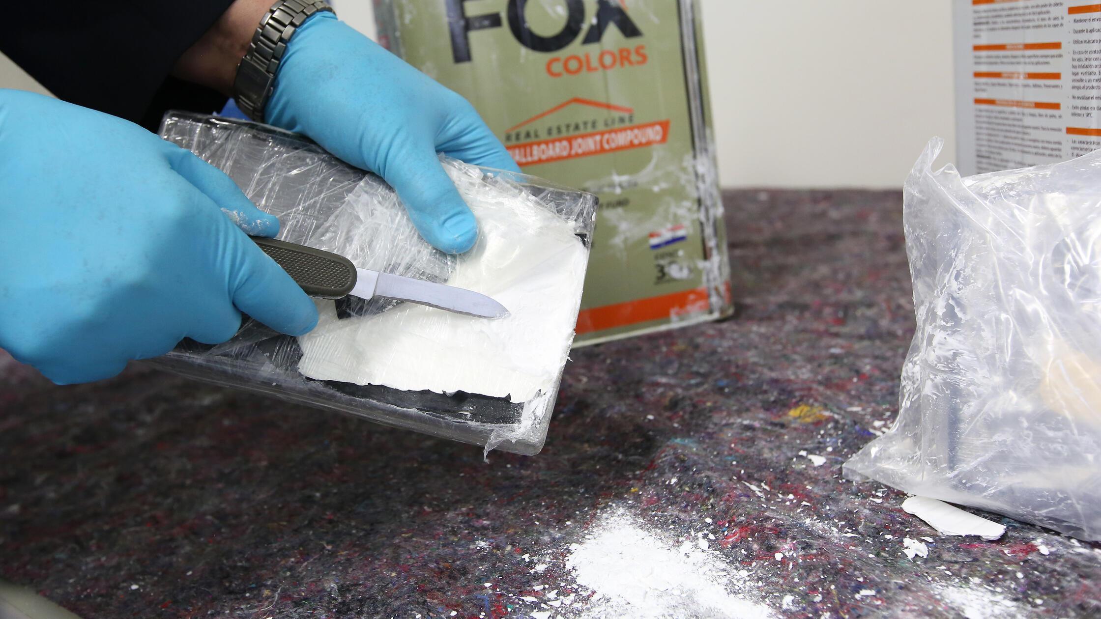 Sichergestelltes Kokain