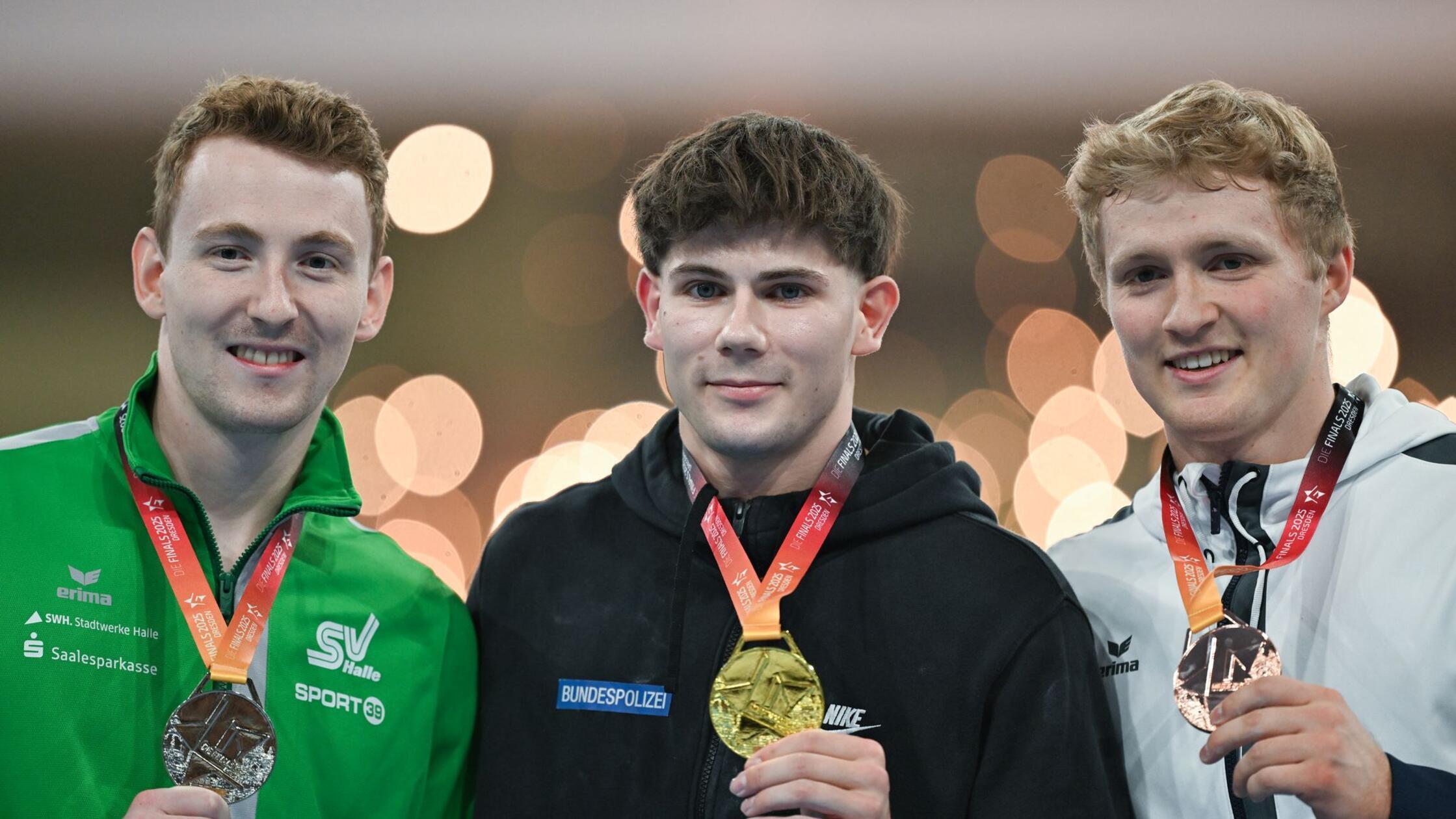 Turn-Europameister Nils Dunkel am Barren nur Zweiter