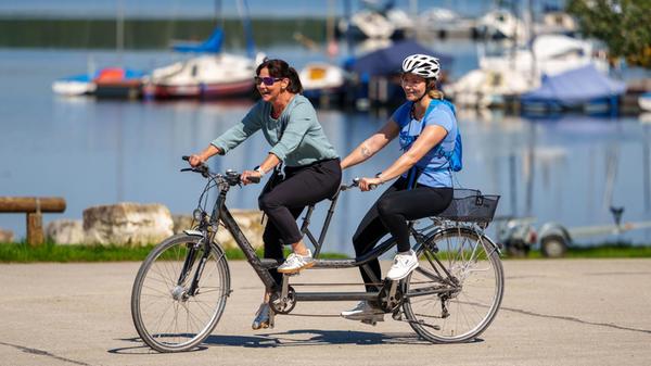 Sommerserie Tandem-Fahren Marlies Bernreuther