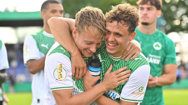 Nach einigen Blamagen auch in Runde eins des DFB-Pokals in den letzten Jahren ist die Freude und Erleichterung beim Kleeblatt groß.