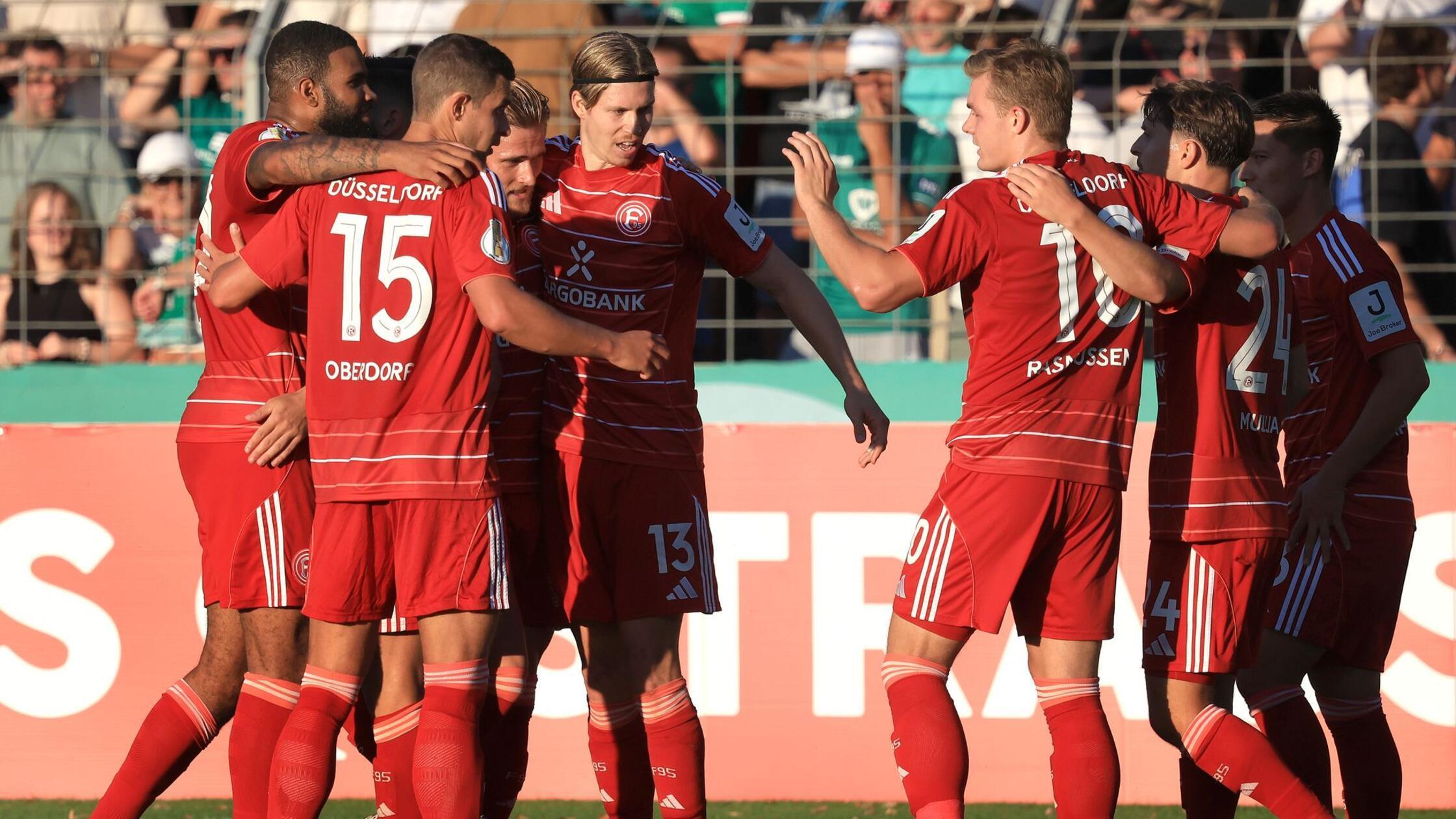 Trotz Rückstand zur Pause: Düsseldorf besteht in Schweinfurt