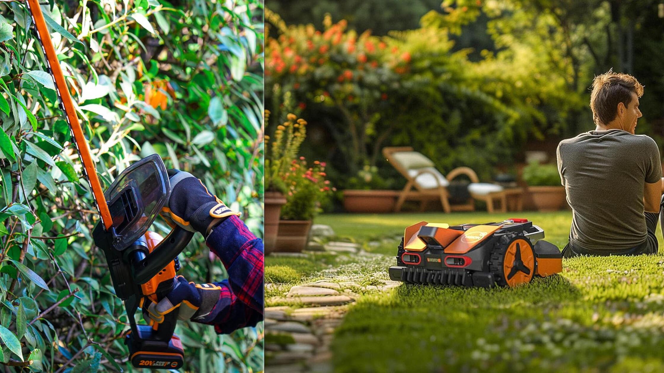 Worx 20V Akku Heckenschere Maehroboter