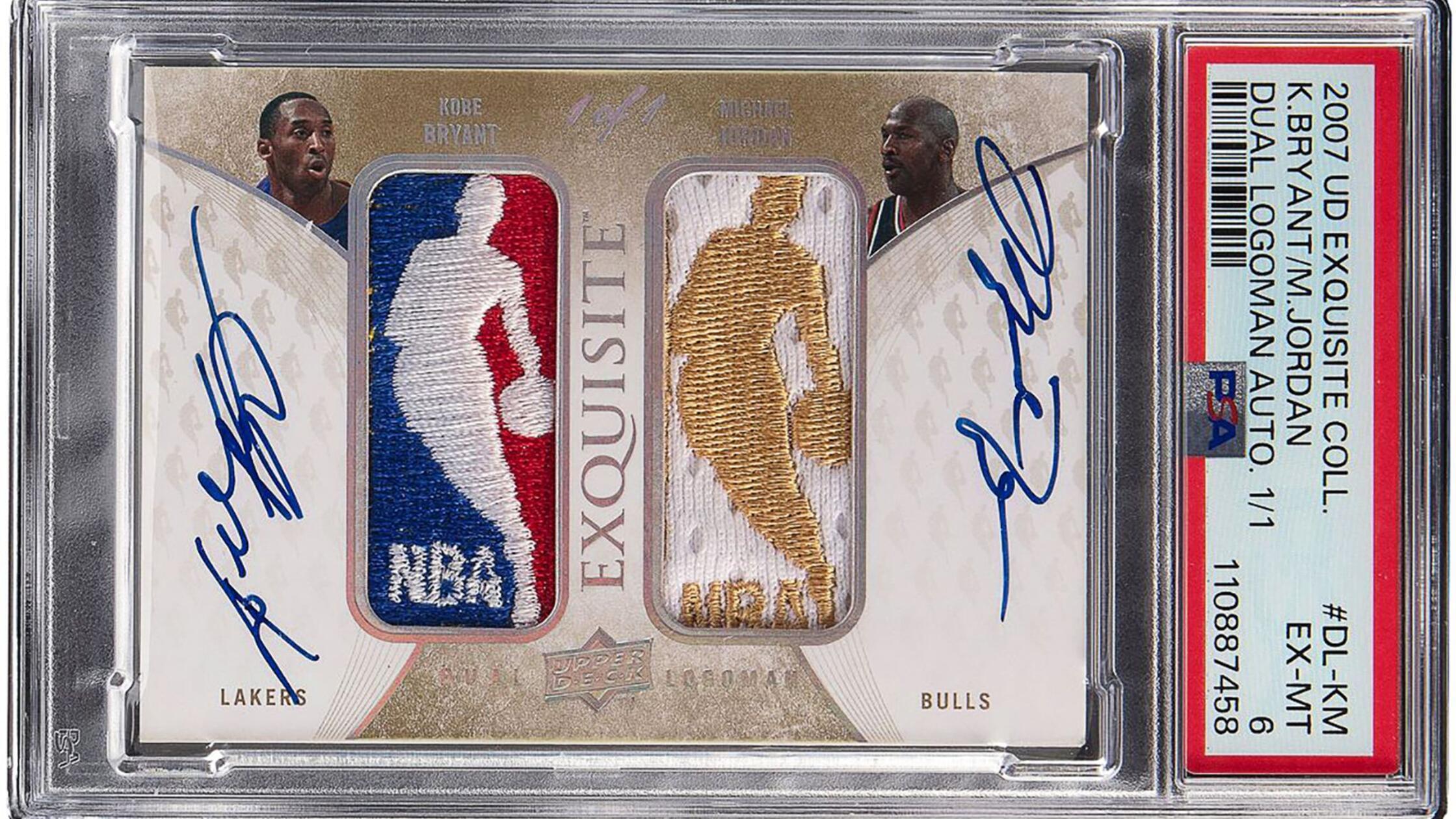 Basketballkarte von Bryant und Jordan erzielt Millionen