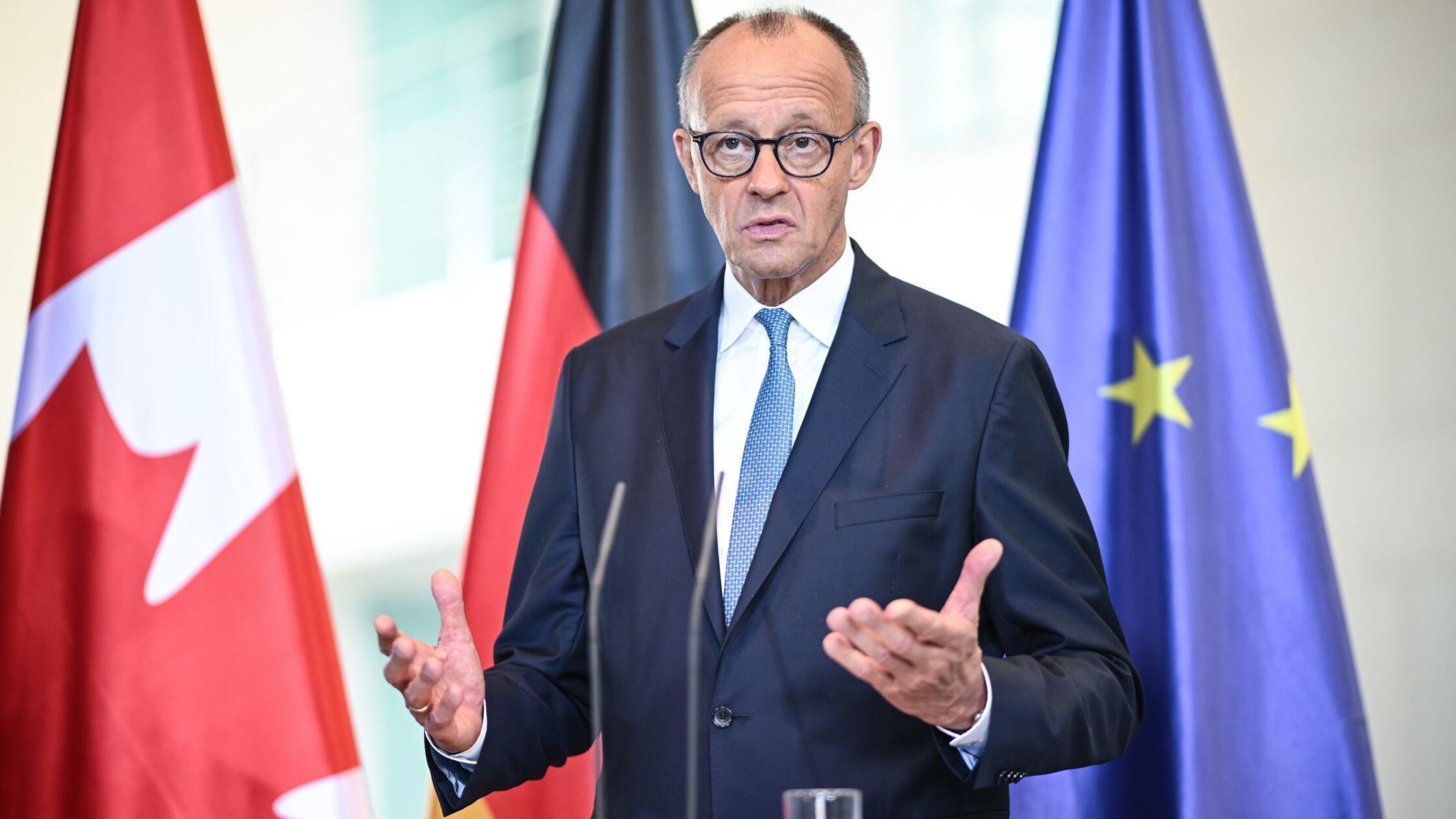 Merz: Koalition bei Wehrdienst „in der Zielrichtung“ einig