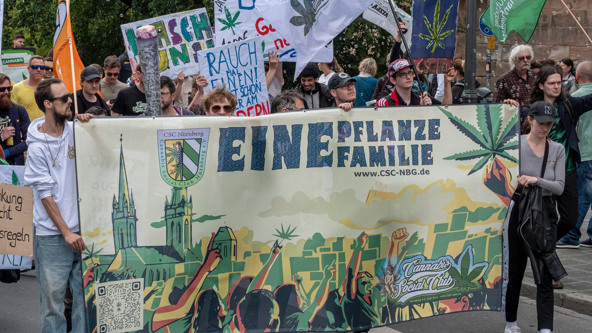 04.05.2024, Global Marijunana March, Nürnberg: Zum