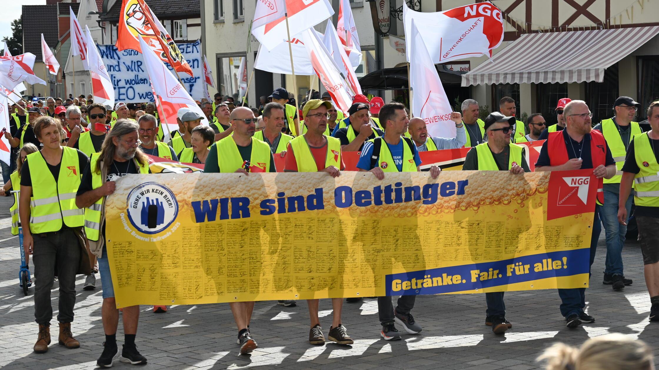 Oettinger Brauerei Oettinger Bier Streik