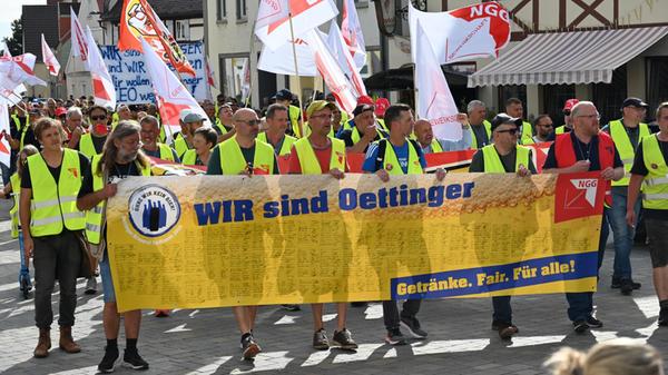 Oettinger Brauerei Oettinger Bier Streik
