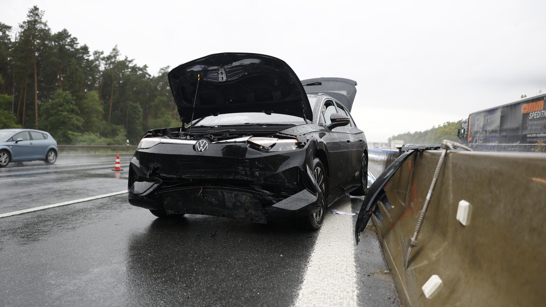 Auf der A73 am Dreieck Nürnberg/Feucht kam es am D