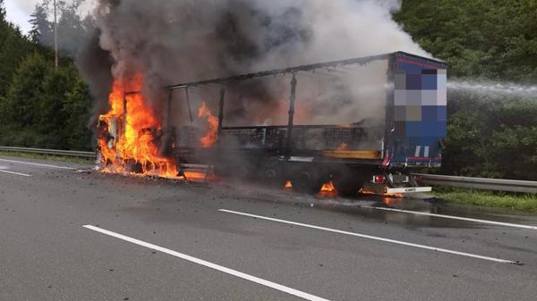 Auf der A9 zwischen Gefrees und Münchberg (Landkre