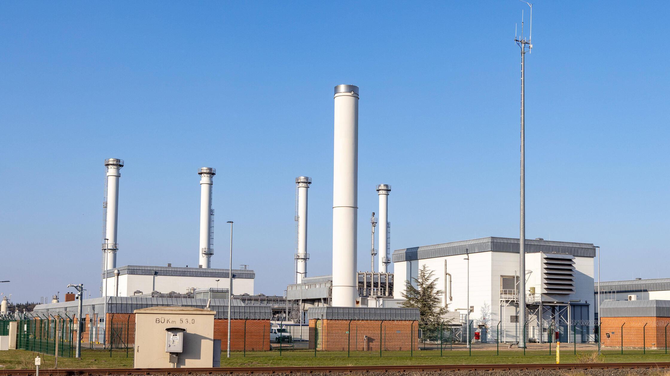 Rehden, Deutschland 24. März 2022: Der Erdgasspeic