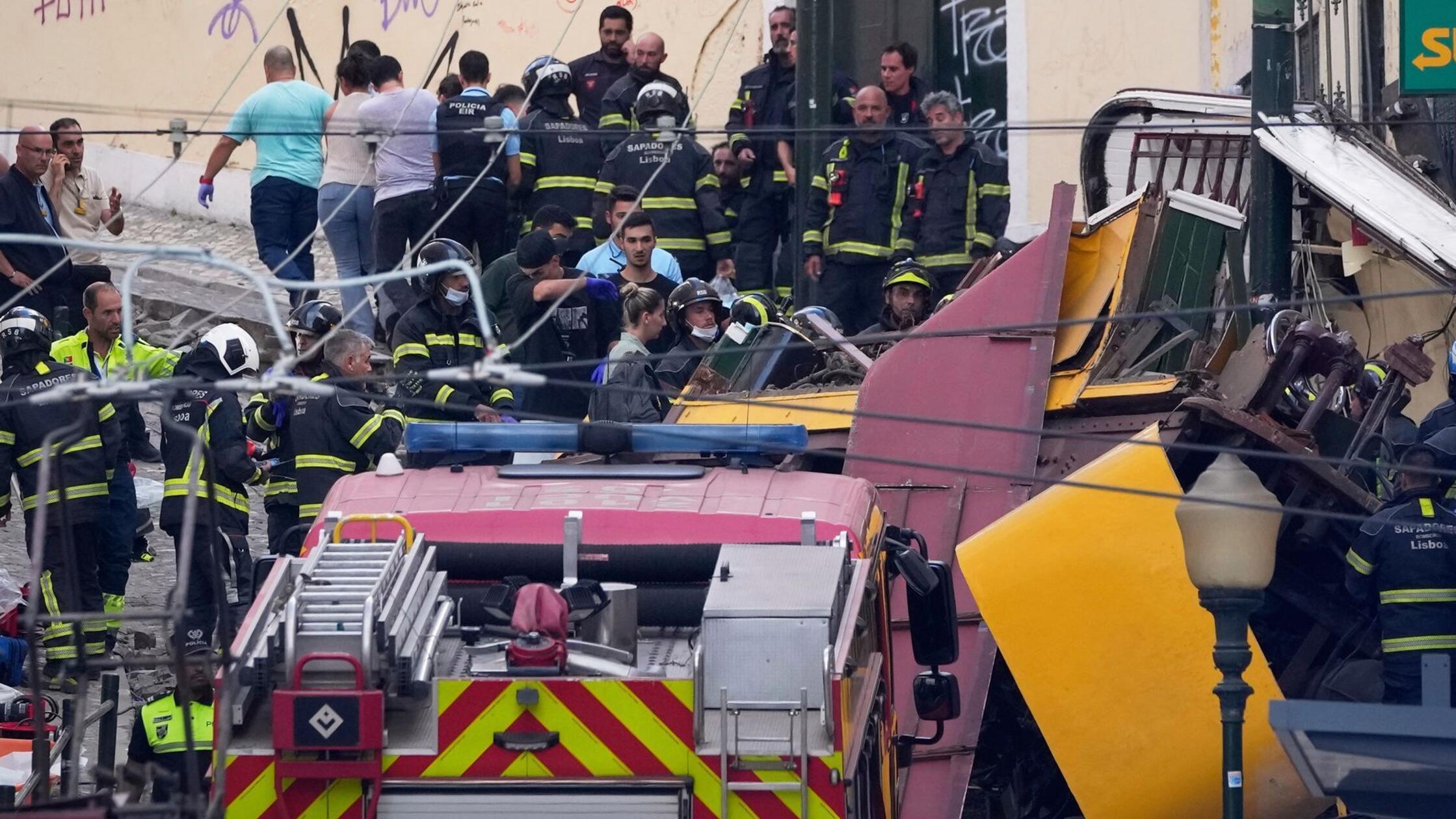 Erster Bericht: Kabel löste sich von Todes-Bahn in Lissabon