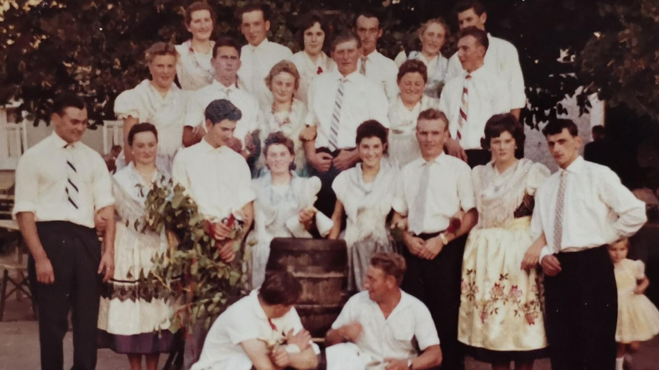 Burschenverein Zufriedenheit Ende der 1950er Jahre